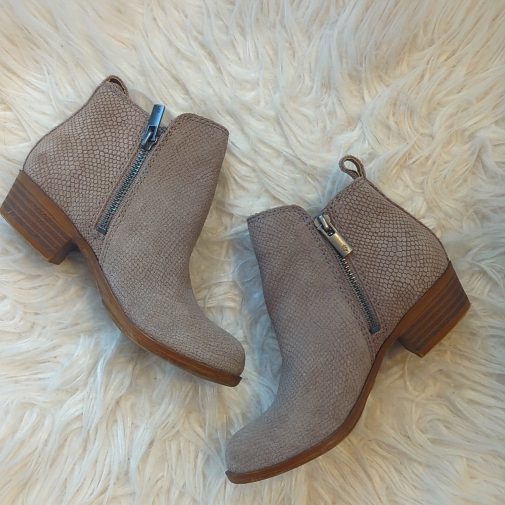 Girl Lucky Brand Brown Boots Size 11
